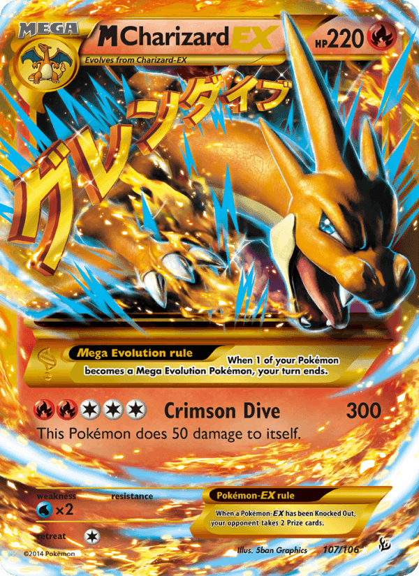 M Charizard EX, card 107 from Flashfire