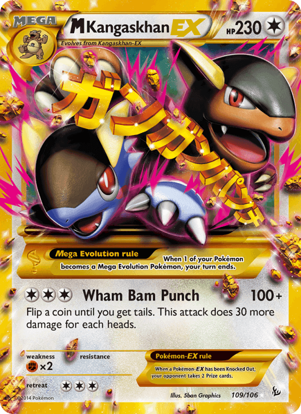M Kangaskhan EX, card 109 from Flashfire