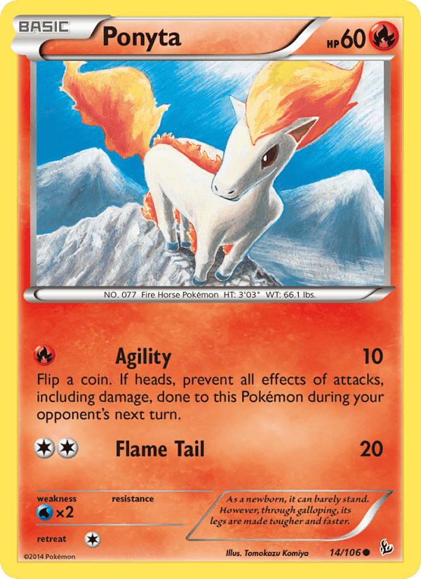 Ponyta, card 14 from Flashfire