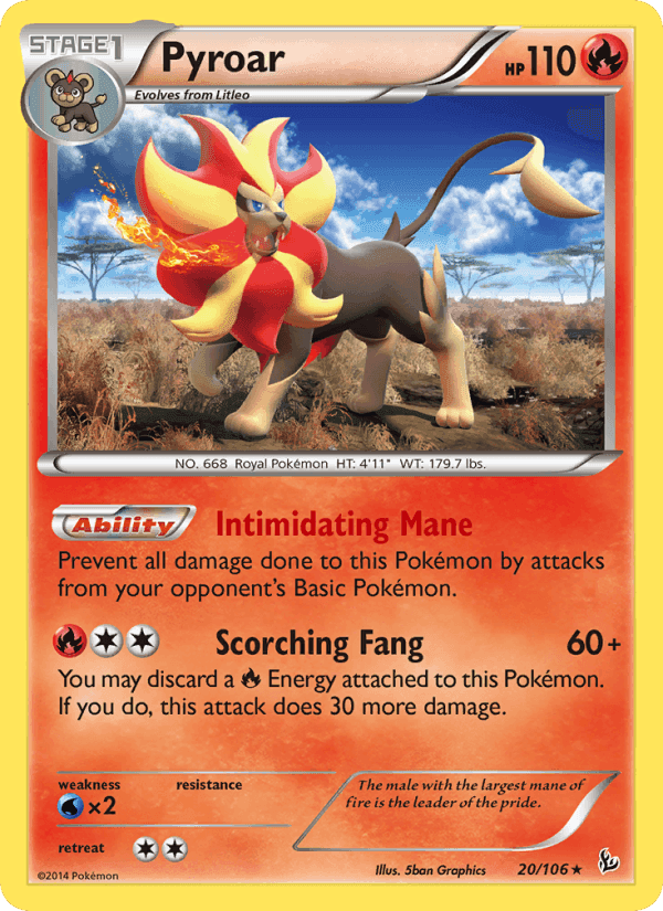 ワイルドブレイズ の 20 番、Pyroar