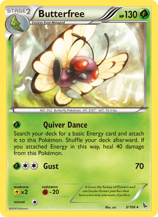 Butterfree, carta 3 di Flashfire