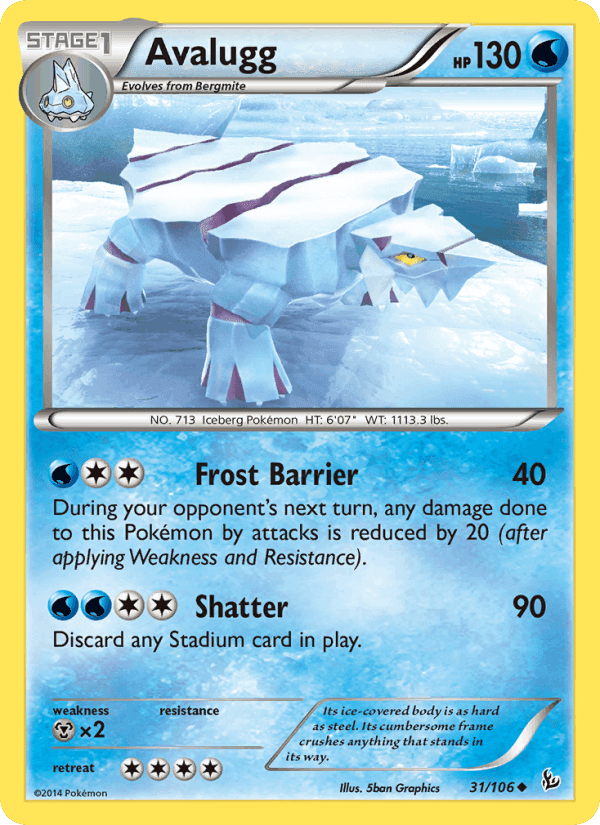 Avalugg, card 31 from Flashfire