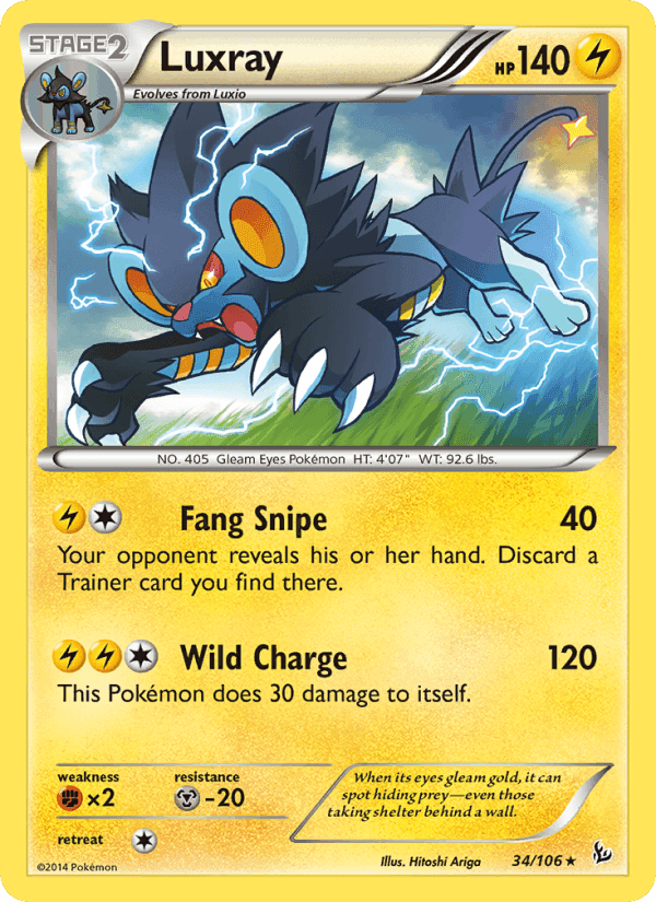 ワイルドブレイズ の 34 番、Luxray