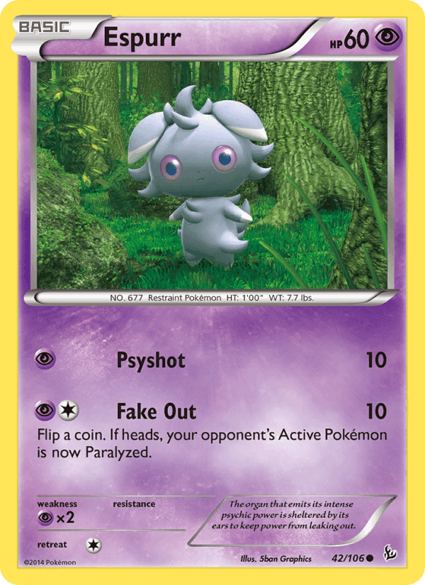 Espurr, carta 42 di Flashfire