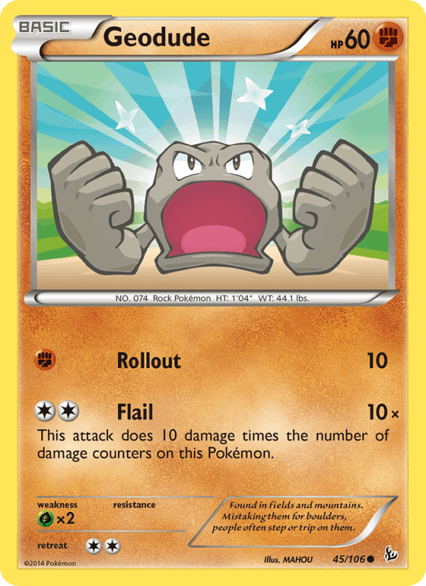 Geodude, card 45 from Flashfire