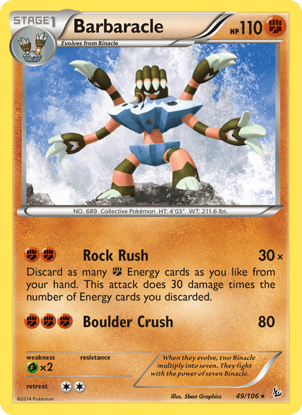 Barbaracle, card 49 from Flashfire