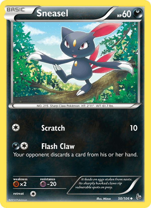 Sneasel, card 50 from Flashfire