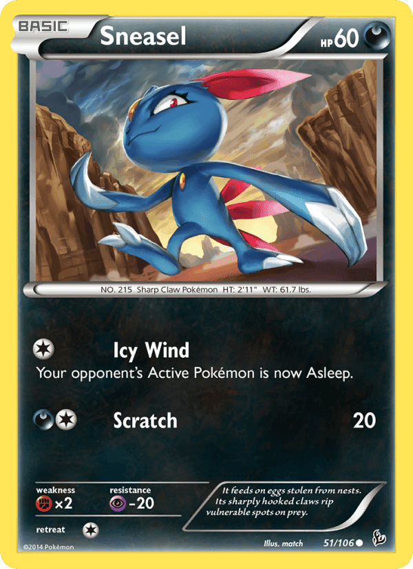 Sneasel, carta 51 di Flashfire