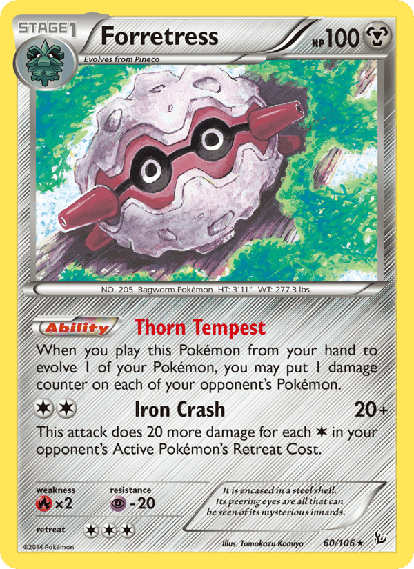 Forretress, card 60 from Flashfire