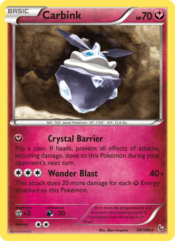 Carbink, card 68 from Flashfire
