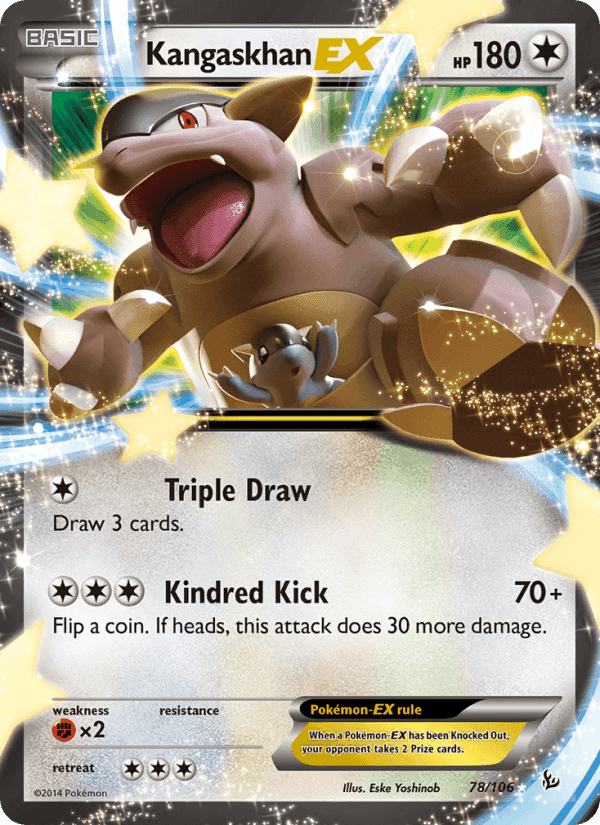 Kangaskhan EX, card 78 from Flashfire