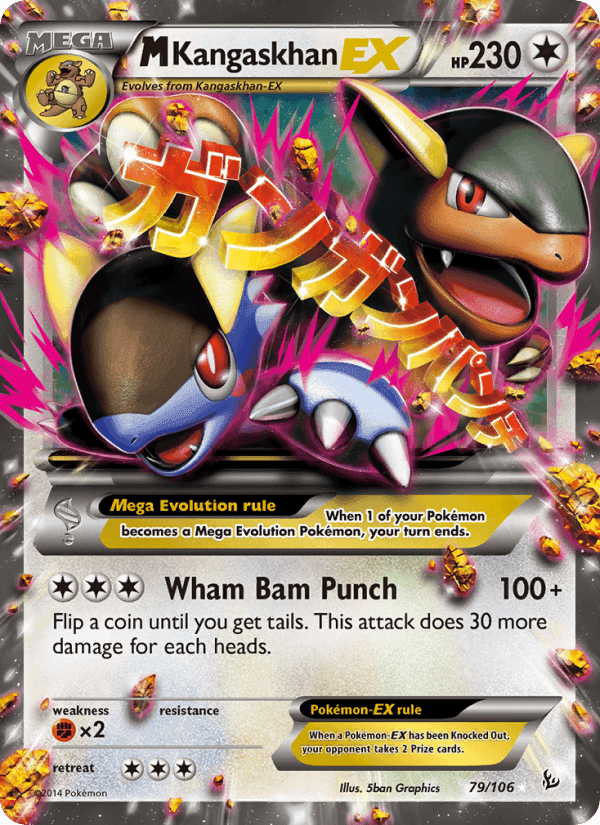 M Kangaskhan EX, card 79 from Flashfire