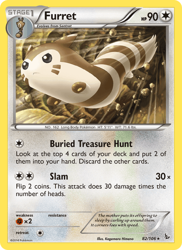 Furret, card 82 from Flashfire