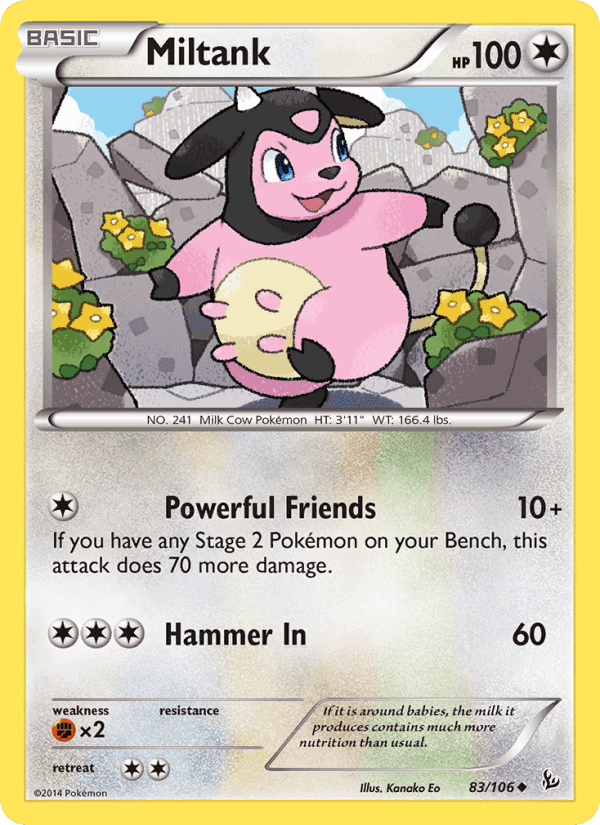 Miltank, card 83 from Flashfire