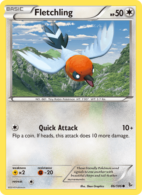 Fletchling, card 86 from Flashfire