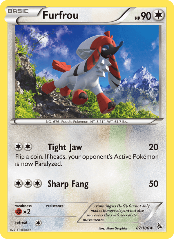 Furfrou, card 87 from Flashfire