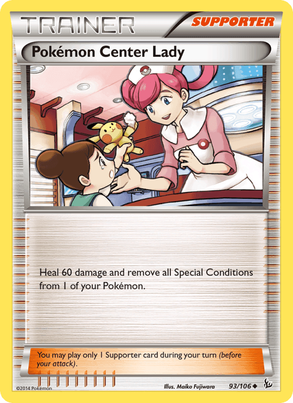 Pokémon Center Lady, card 93 from Flashfire
