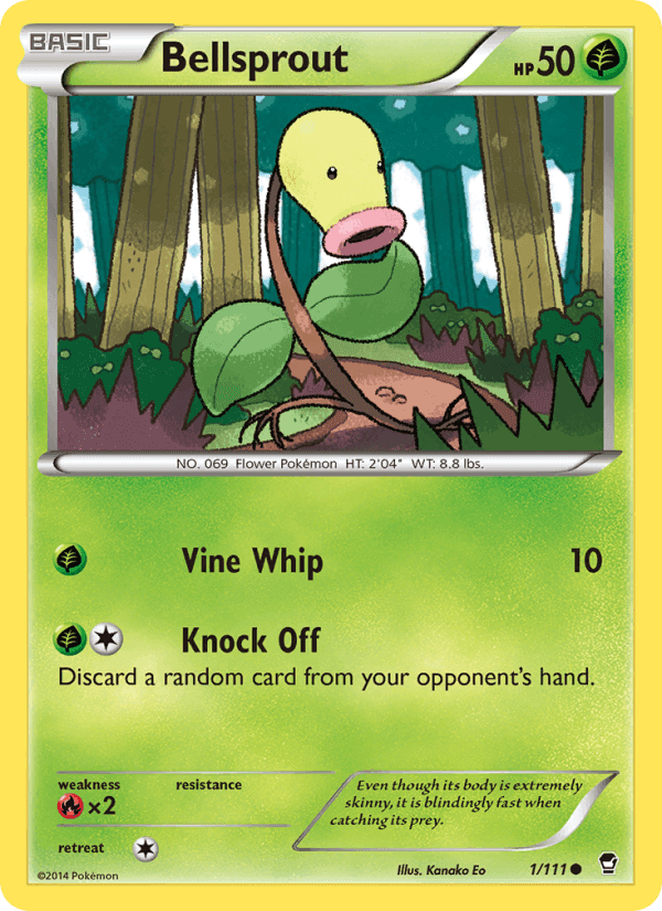 Bellsprout, card 1 from Furious Fists