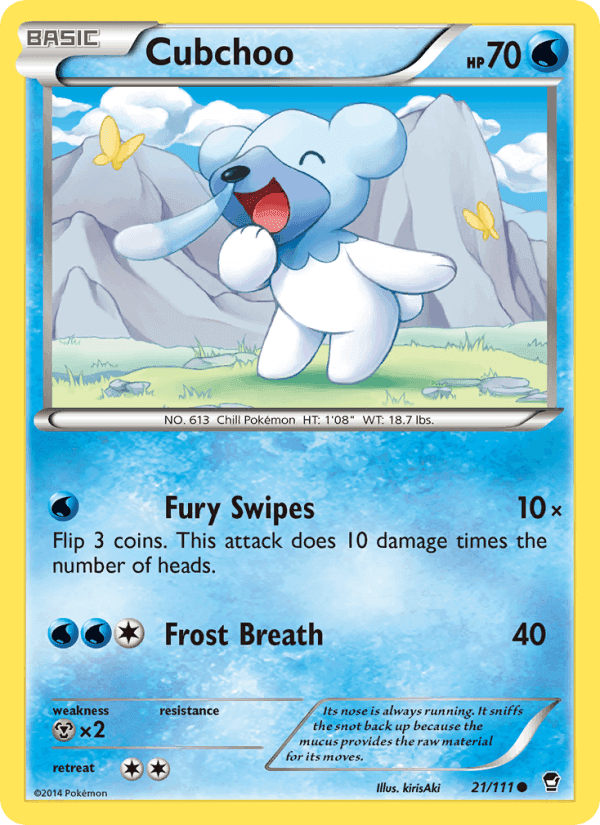 Cubchoo, card 21 from Furious Fists