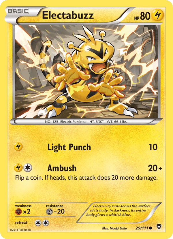 Electabuzz, card 29 from Furious Fists