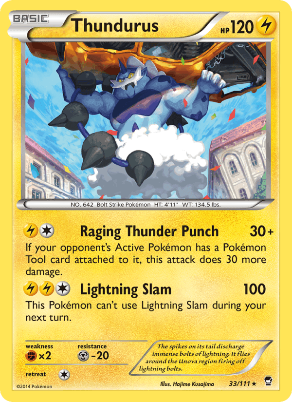 Thundurus, carte 33 de Furious Fists