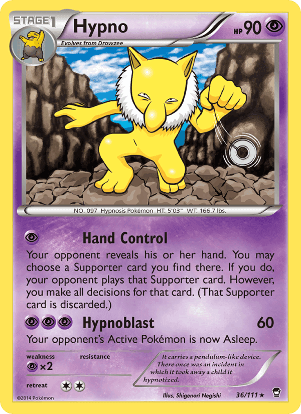 Hypno, card 36 from Furious Fists