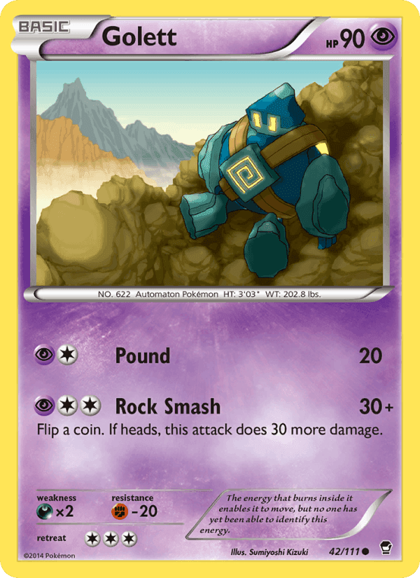 Golett, carte 42 de Furious Fists