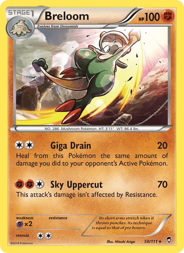 Breloom, carte 50 de Furious Fists