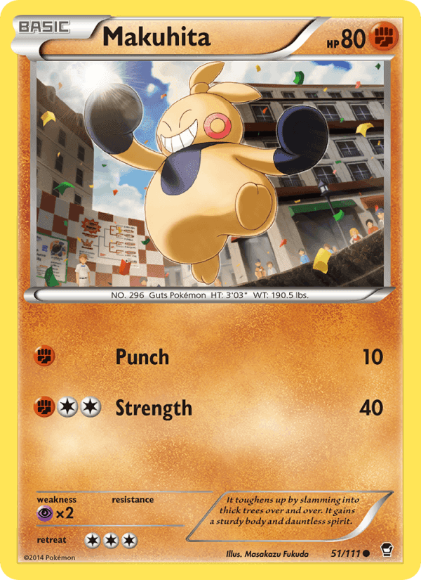 Makuhita, card 51 from Furious Fists