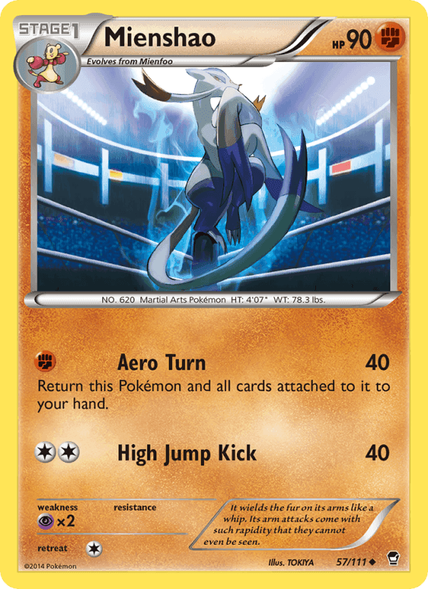 Mienshao, card 57 from Furious Fists