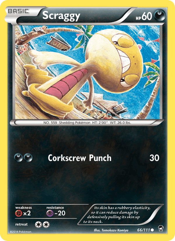 Scraggy, card 66 from Furious Fists