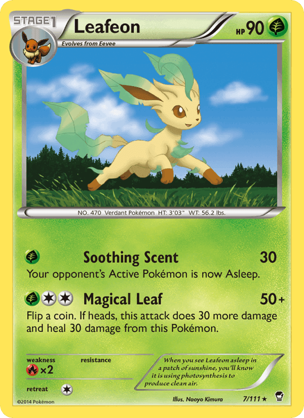 Leafeon, card 7 from Furious Fists