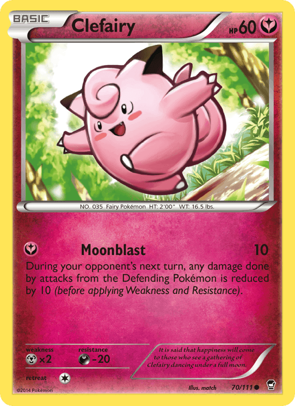 Clefairy, card 70 from Furious Fists