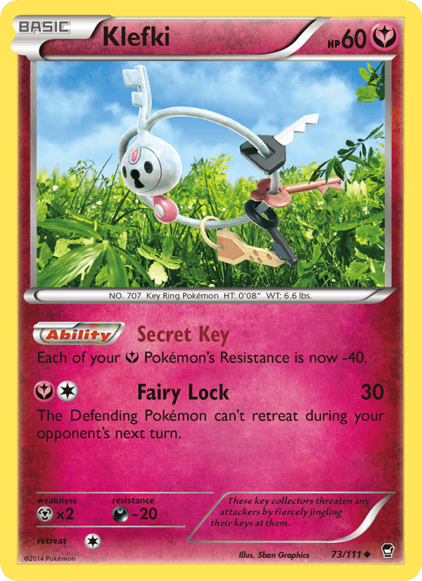 Klefki, card 73 from Furious Fists