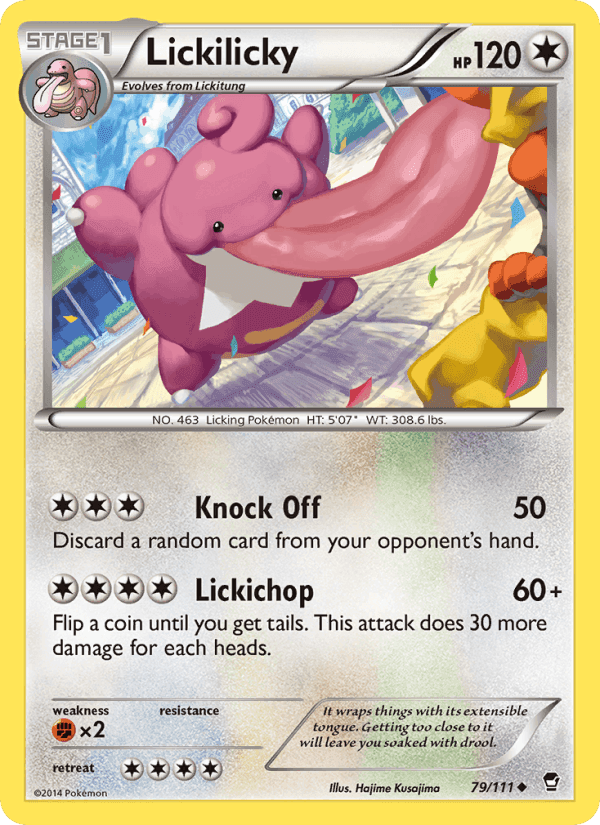Lickilicky, card 79 from Furious Fists