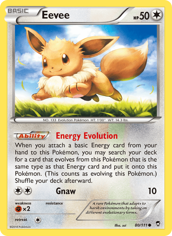 Eevee, card 80 from Furious Fists