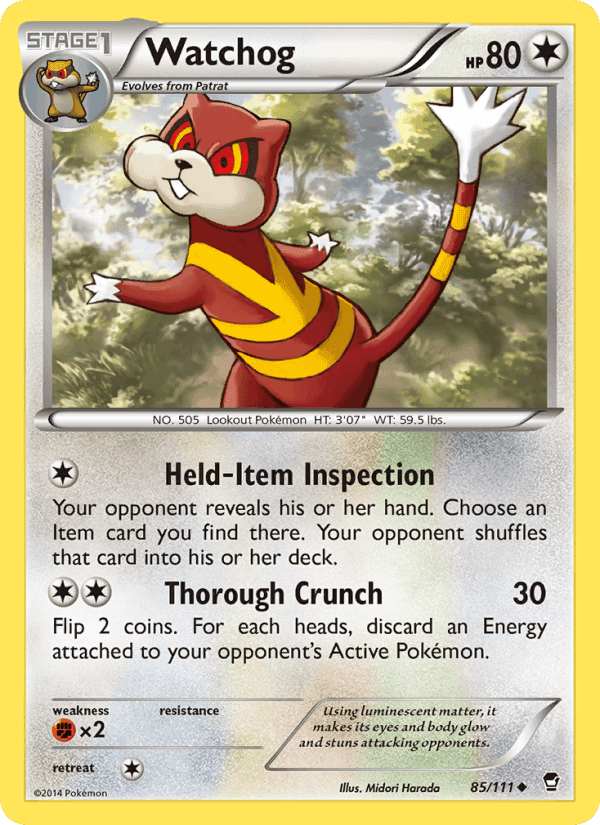 Watchog, card 85 from Furious Fists