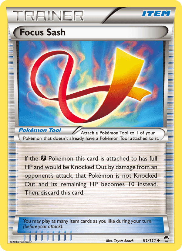 Focus Sash, card 91 from Furious Fists