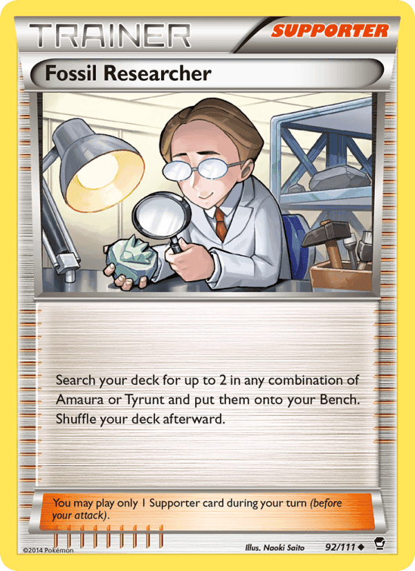 Fossil Researcher, card 92 from Furious Fists