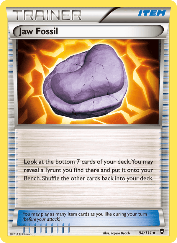 Jaw Fossil, card 94 from Furious Fists