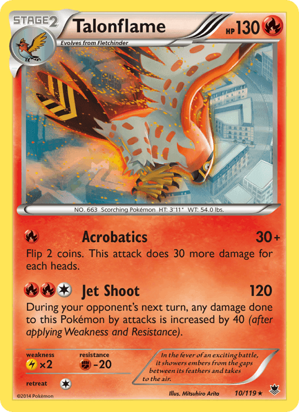 ファントムゲート の 10 番、Talonflame