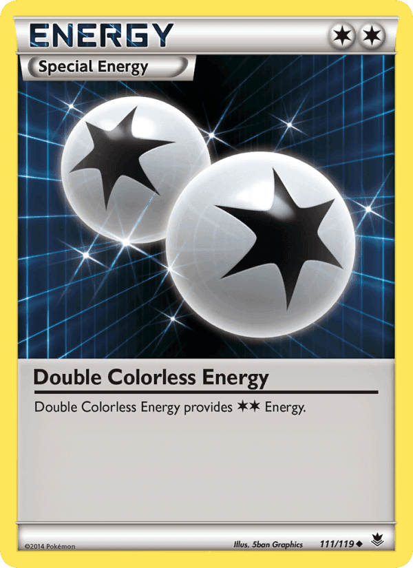 Double Colorless Energy, card 111 from Phantom Forces