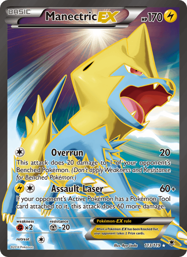 Manectric EX, card 113 from Phantom Forces