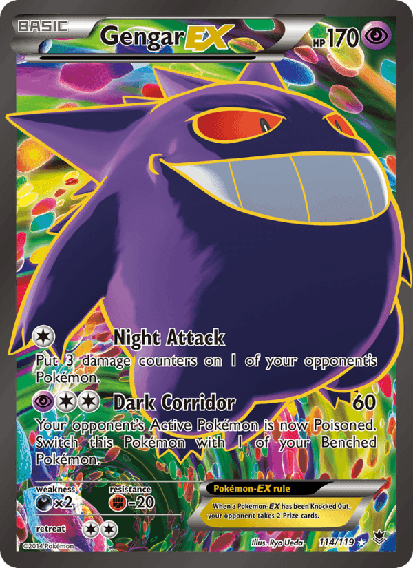 Gengar EX, card 114 from Phantom Forces