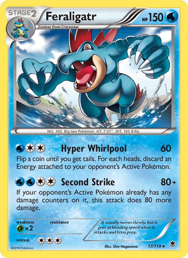 Feraligatr, card 17 from Phantom Forces
