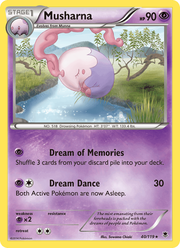 Musharna, card 40 from Phantom Forces