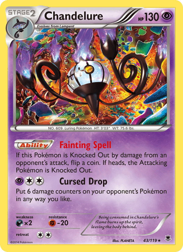 Chandelure, card 43 from Phantom Forces