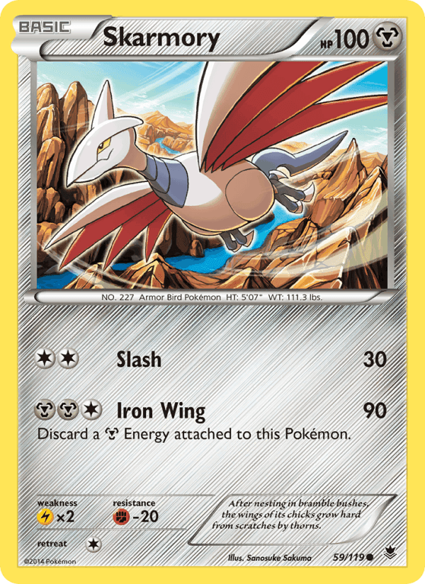 Skarmory, card 59 from Phantom Forces