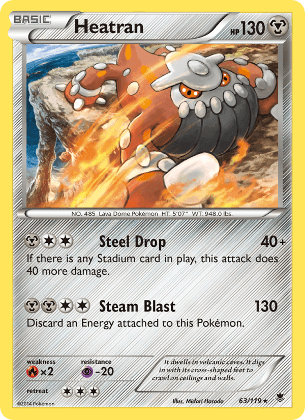 Heatran, card 63 from Phantom Forces