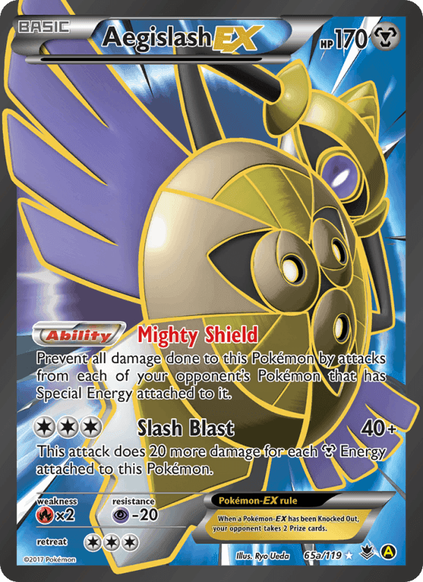 Aegislash EX, card 65 from Phantom Forces